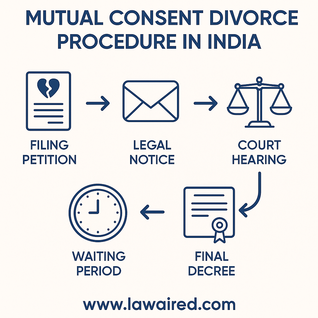 Mutual Consent Divorce Procedure Flowchart